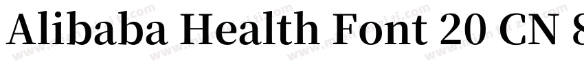 Alibaba Health Font 20 CN 85 B 语言字体转换